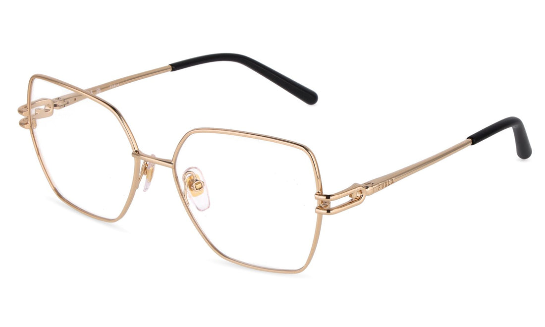 Brillen furla vfub65 0300 dorado square femenino maat 54mm - Hoofdaanzicht