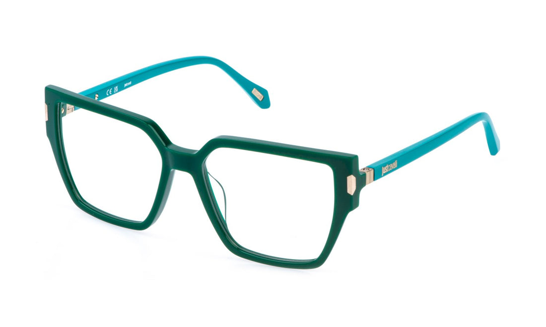 Occhiali da vista just cavalli vjc127 09ls verde square femenino taglia 55mm - Vista principale