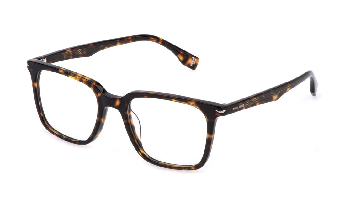 Occhiali da vista police vplg73e 06e4 havana square masculino taglia 53mm - Vista principale