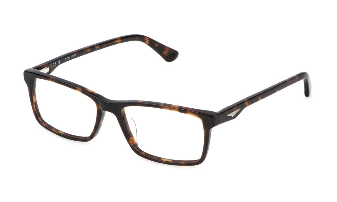 Gafas graduadas police vpln82 04bl havana square masculino talla 54mm - Vista principal