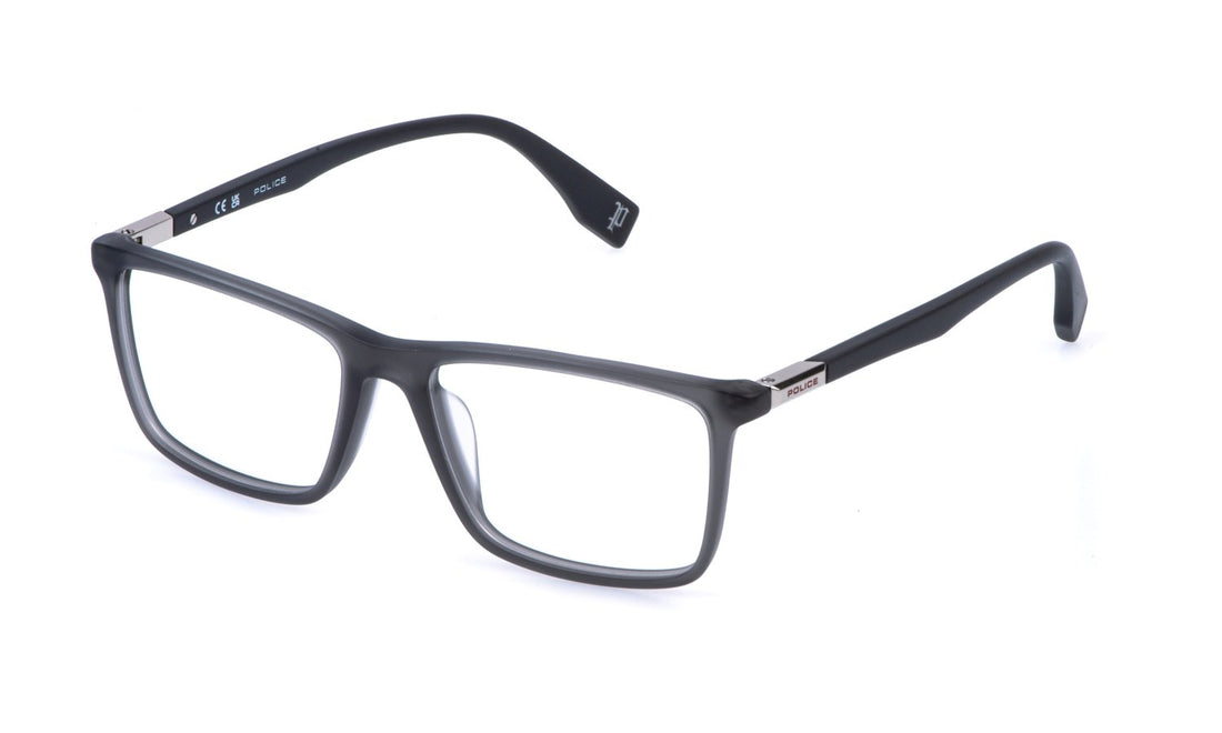 Óculos graduados police vplr58 03gu gris square masculino tamanho 56mm - Vista principal