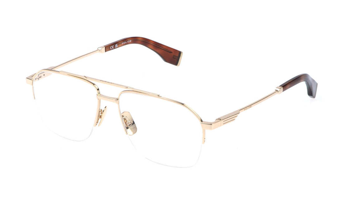 Occhiali da vista police vplr71 0300 dorado square masculino taglia 56mm - Vista principale