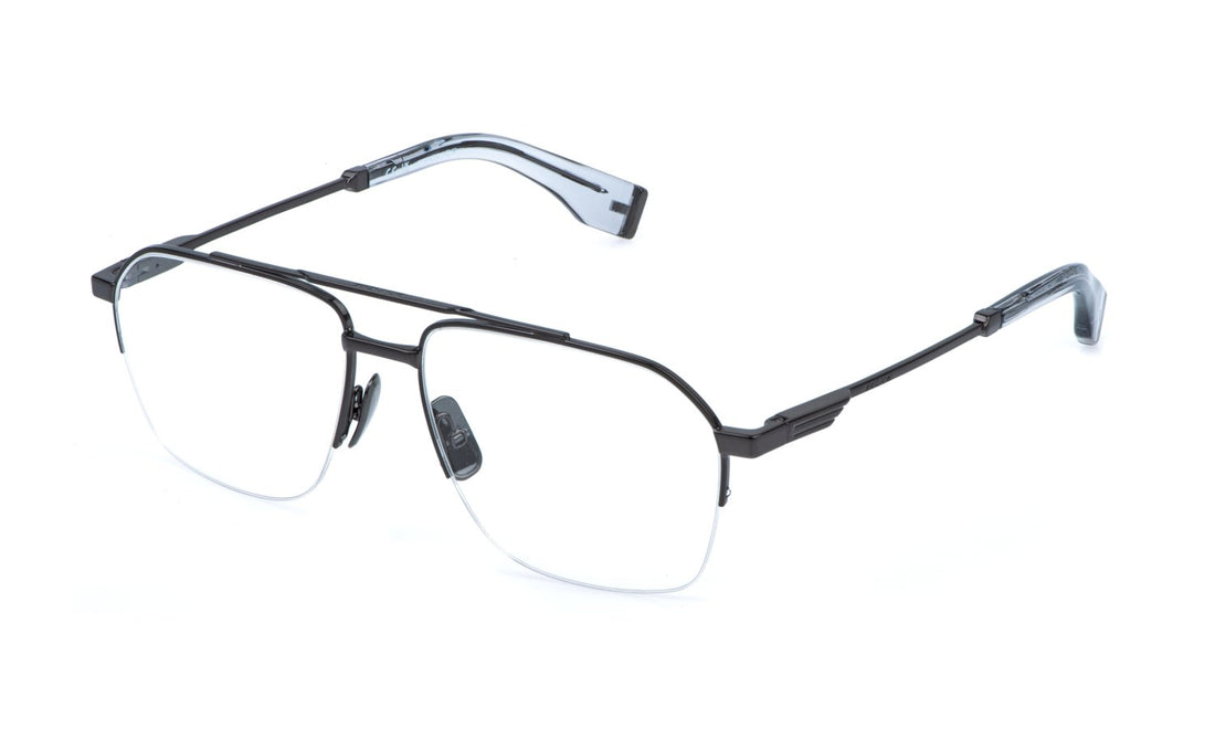 Occhiali da vista police vplr71 0568 plateado square masculino taglia 56mm - Vista principale