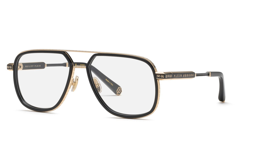 Gafas graduadas philipp plein vpp198m 0301 dorado geometric masculino talla 59mm - Vista principal