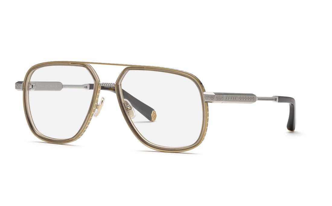Gafas graduadas philipp plein vpp198m 0377 dorado geometric masculino talla 59mm - Vista principal