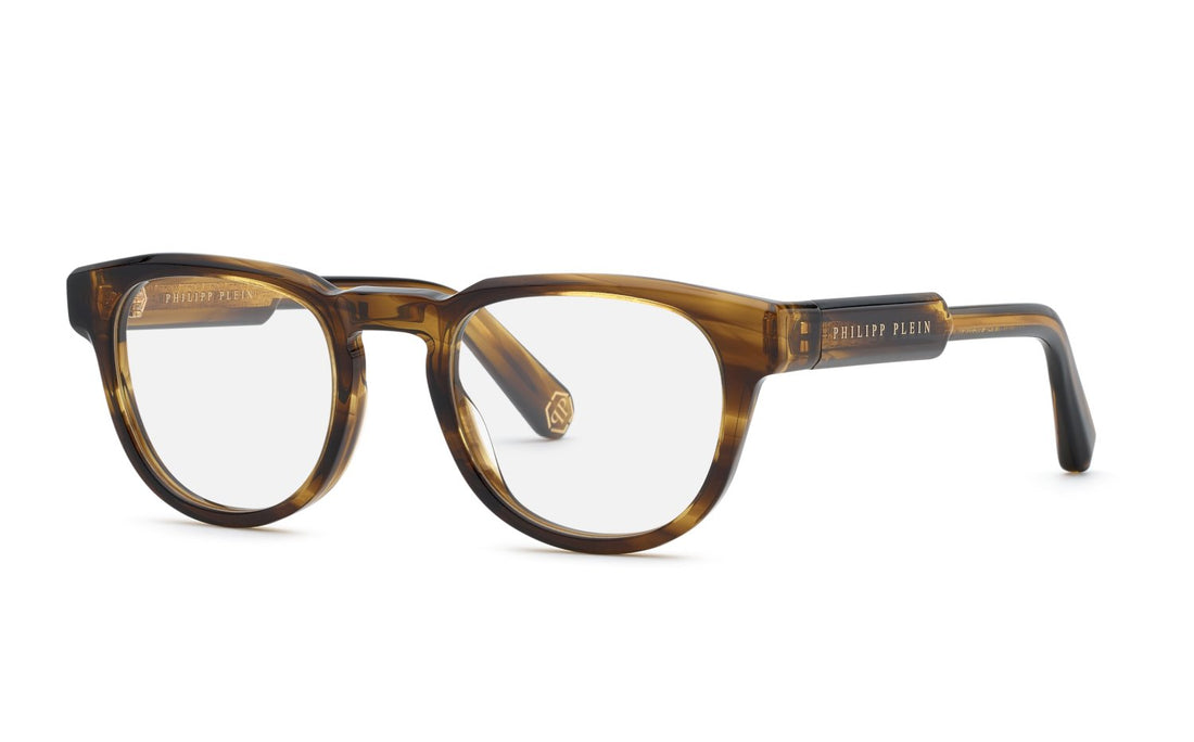 Gafas graduadas philipp plein vpp207m 09n3 marron pantos masculino talla 51mm - Vista principal