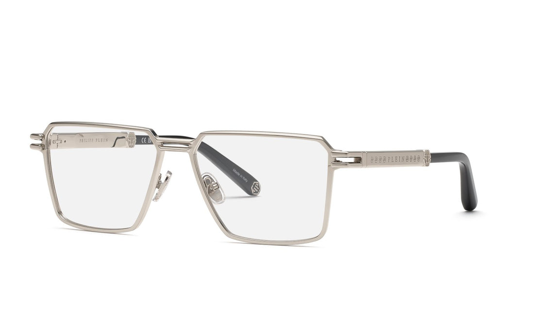 Gafas graduadas philipp plein vpp208m 0579 plateado geometric masculino talla 57mm - Vista principal