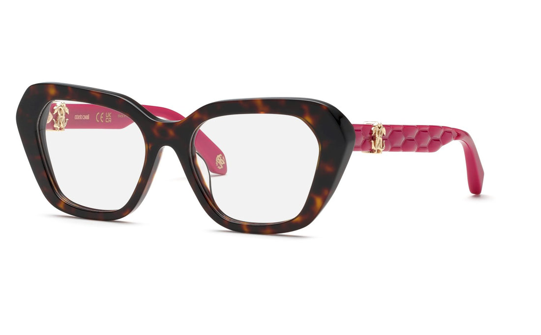 Gafas graduadas roberto cavalli vrc070v 0743 havana geometric femenino talla 54mm - Vista principal