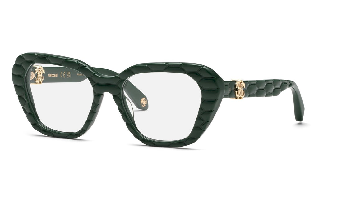 Gafas graduadas roberto cavalli vrc070m 0d80 verde geometric femenino talla 54mm - Vista principal