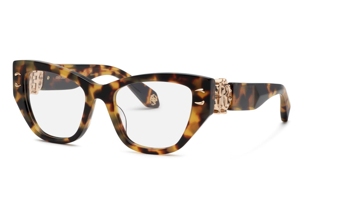 Occhiali da vista roberto cavalli vrc075m 0777 marron cat eye femenino taglia 52mm - Vista principale