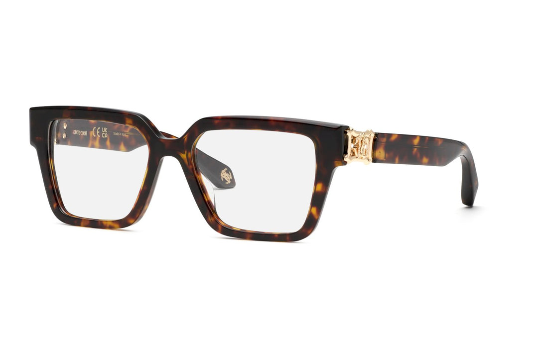 Occhiali da vista roberto cavalli vrc100 01ay havana geometric femenino taglia 52mm - Vista principale