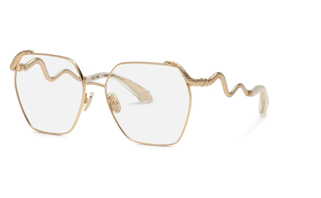 Gafas graduadas roberto cavalli vrc103 0300 dorado geometric femenino talla 57mm - Vista principal