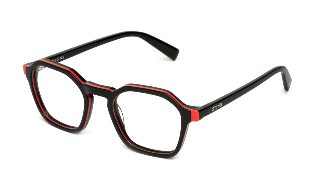 Occhiali da vista sting vsj738 06zd negro geometric infantil taglia 46mm - Vista principale