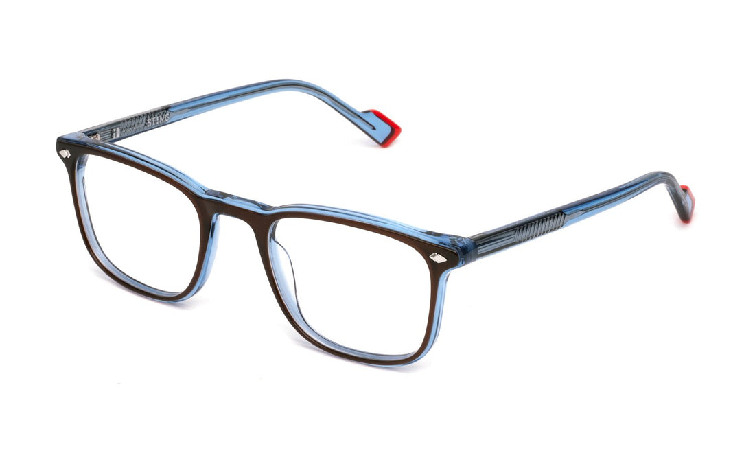 Óculos graduados sting vst524l 09eq marron square femenino tamanho 50mm - Vista principal