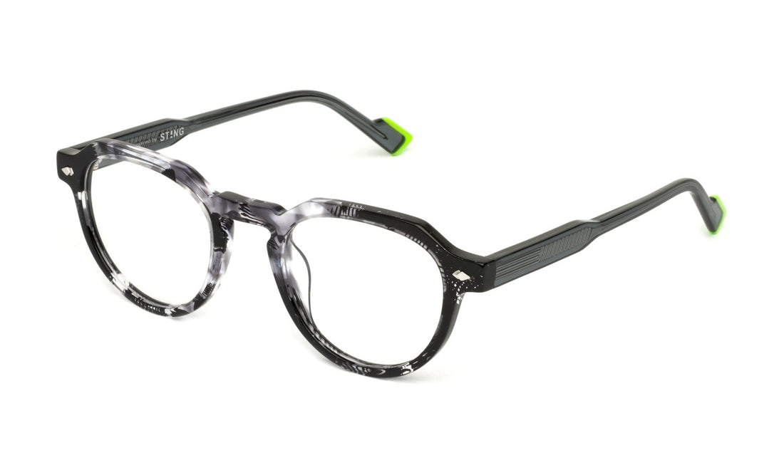 Óculos graduados sting vst529l 0727 negro geometric femenino tamanho 48mm - Vista principal