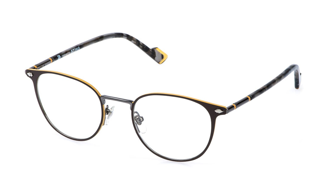 Occhiali da vista sting vst556 0sdn marron pantos masculino taglia 52mm - Vista principale