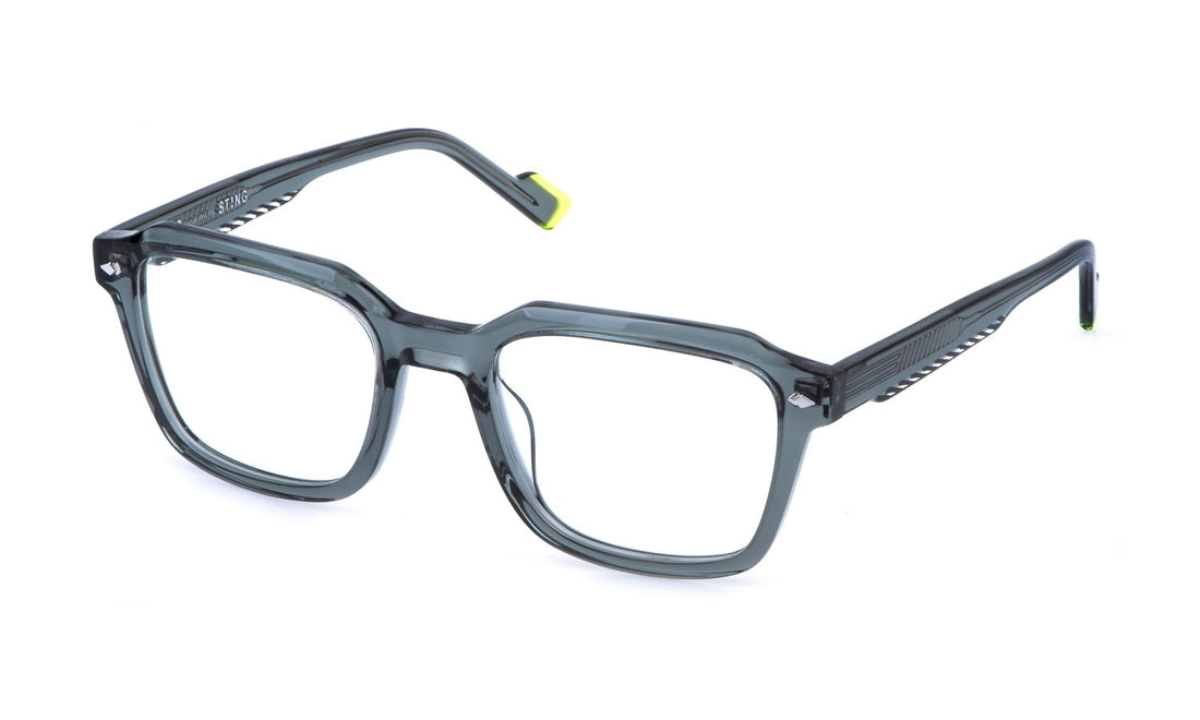 Occhiali da vista sting vst570 0v51 verde square masculino taglia 53mm - Vista principale