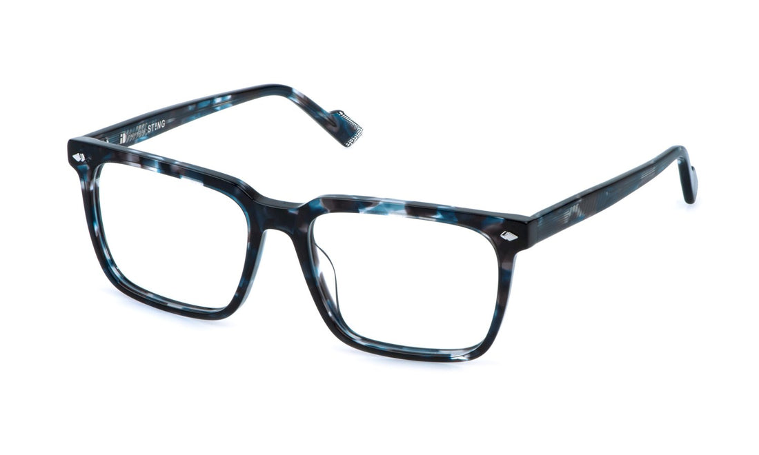 Occhiali da vista sting vst573 09uv marron square masculino taglia 56mm - Vista principale