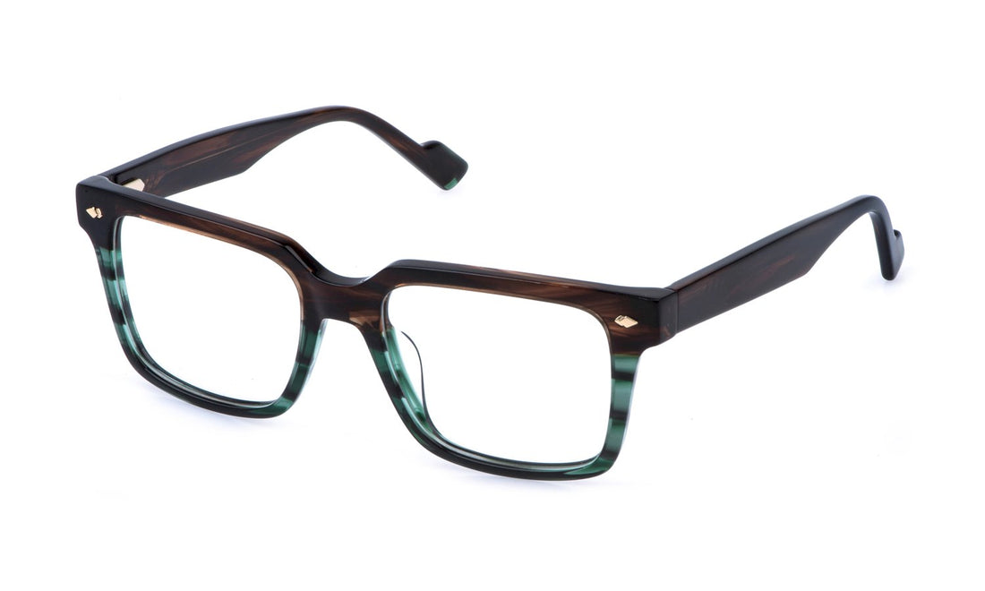 Occhiali da vista sting vst574v 0vbt verde square masculino taglia 52mm - Vista principale