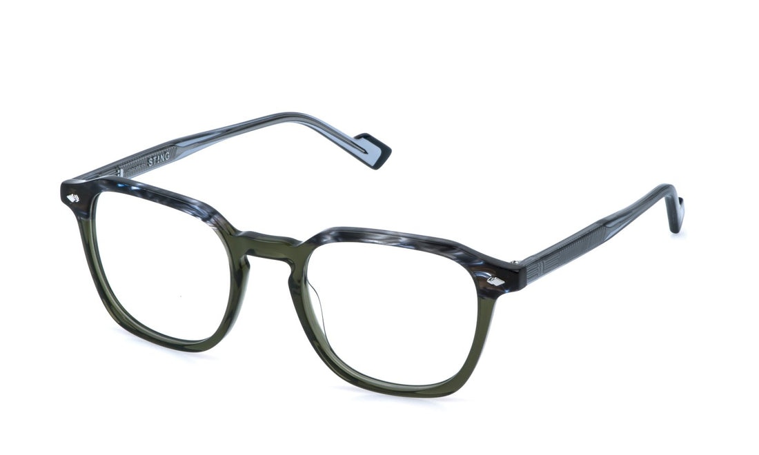 Occhiali da vista sting vst589 09hf verde pantos masculino taglia 50mm - Vista principale