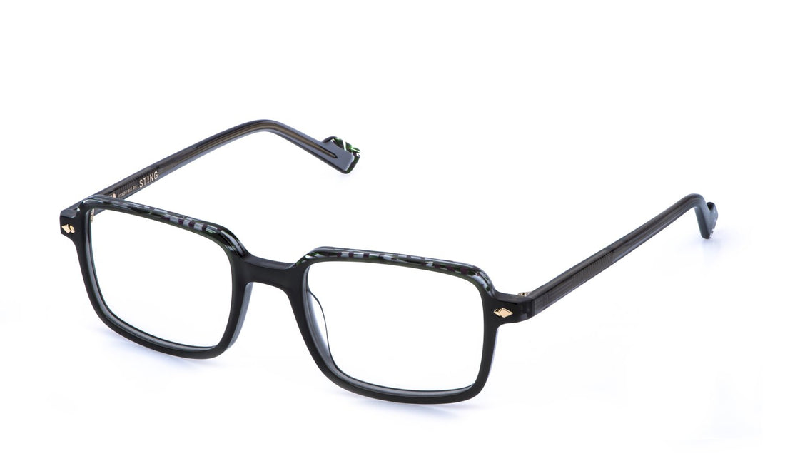 Occhiali da vista sting vst594v 0912 verde square masculino taglia 51mm - Vista principale