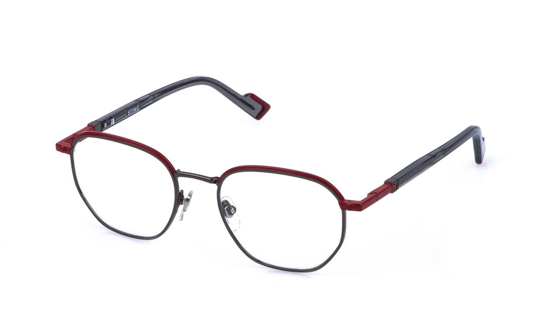 Occhiali da vista sting vst595 0597 plateado geometric masculino taglia 51mm - Vista principale