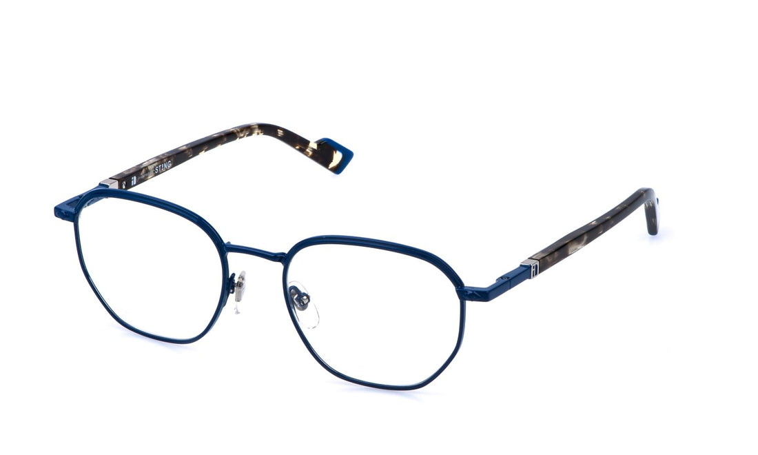 Occhiali da vista sting vst595 0bl6 azul geometric masculino taglia 51mm - Vista principale