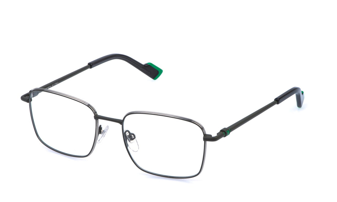 Occhiali da vista sting vst597 0f75 verde square masculino taglia 52mm - Vista principale