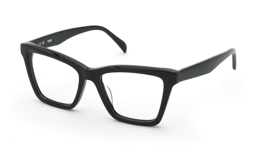 Prescription glasses tous vtoc65 0700 negro square femenino size 49mm - Main view