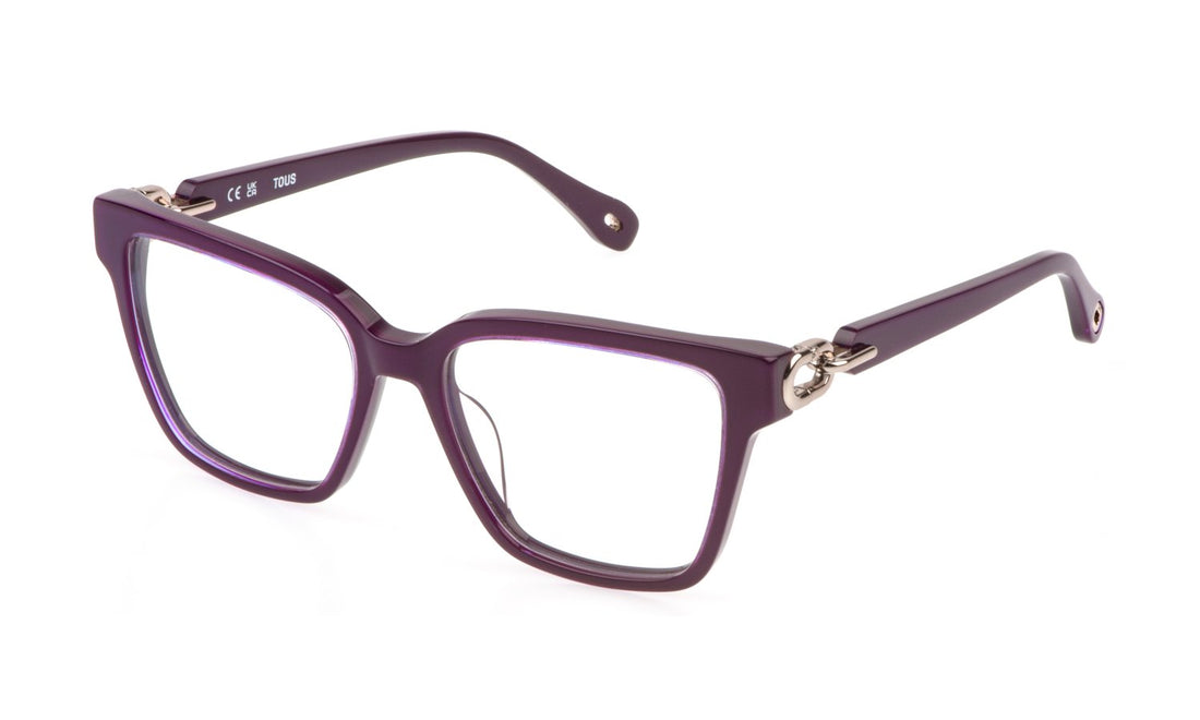 Occhiali da vista tous vtod36 09hn violeta square femenino taglia 53mm - Vista principale