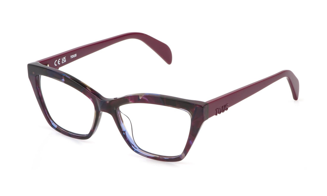 Occhiali da vista tous vtod39 0vaa morado butterfly femenino taglia 54mm - Vista principale
