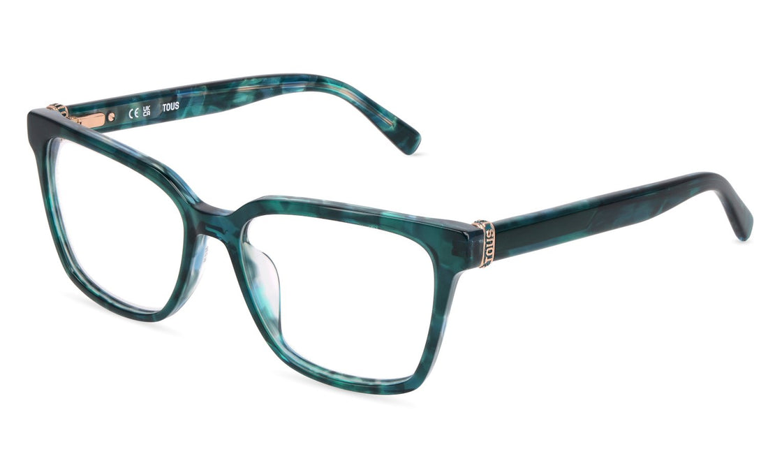 Brillen tous vtod78 0xat verde square femenino maat 54mm - Hoofdaanzicht