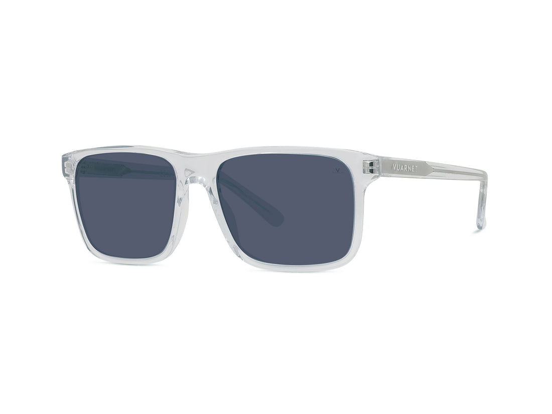 Sunglasses vuarnet belvedere 01 vu40010i 26v crystal rectangular masculino size 57mm - Main view