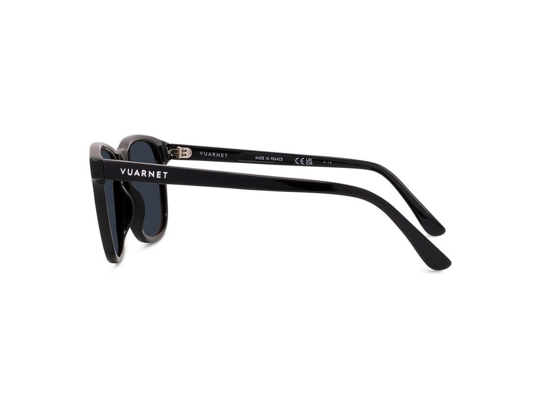Sunglasses vuarnet belvedere 03 vu40012i 01a black geometric masculino size 54mm - Detailed view