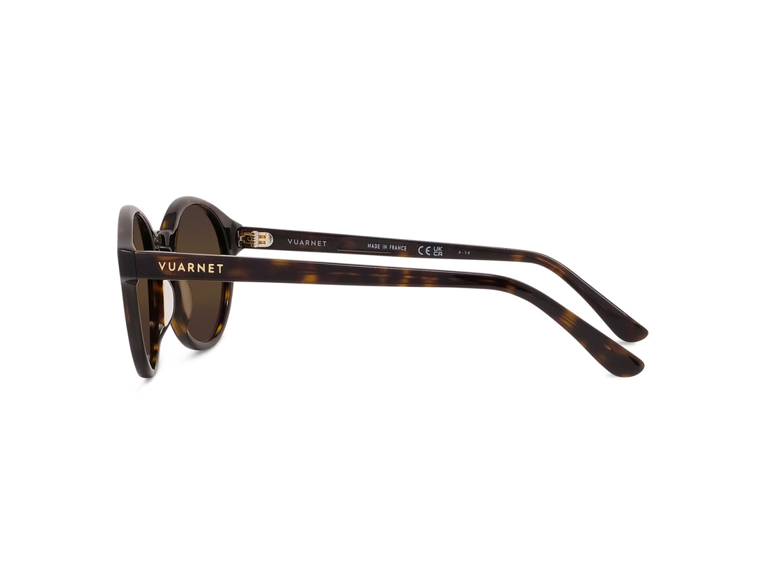 Sunglasses vuarnet belvedere 04 vu40013i 52q havana round unisex size 51mm - Detailed view