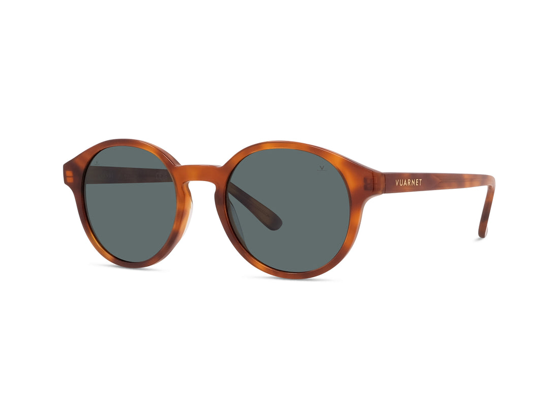 Sunglasses vuarnet belvedere 04 vu40013i 53d havana round unisex size 51mm - Main view