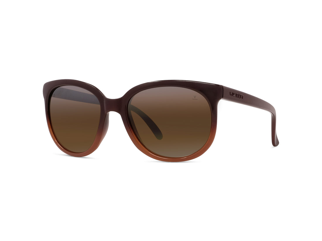 Sunglasses vuarnet legend 02 originals vu40017u 50g brown round masculino size 57mm - Main view