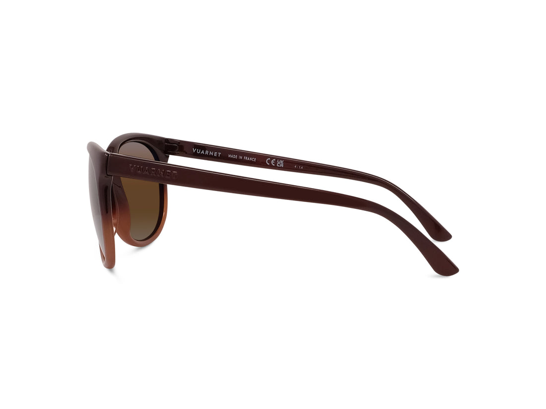 Sunglasses vuarnet legend 02 originals vu40017u 50g brown round masculino size 57mm - Detailed view