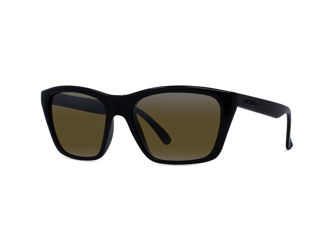 Sunglasses vuarnet legend 06 originals vu40018u 02q black rectangular masculino size 58mm - Main view