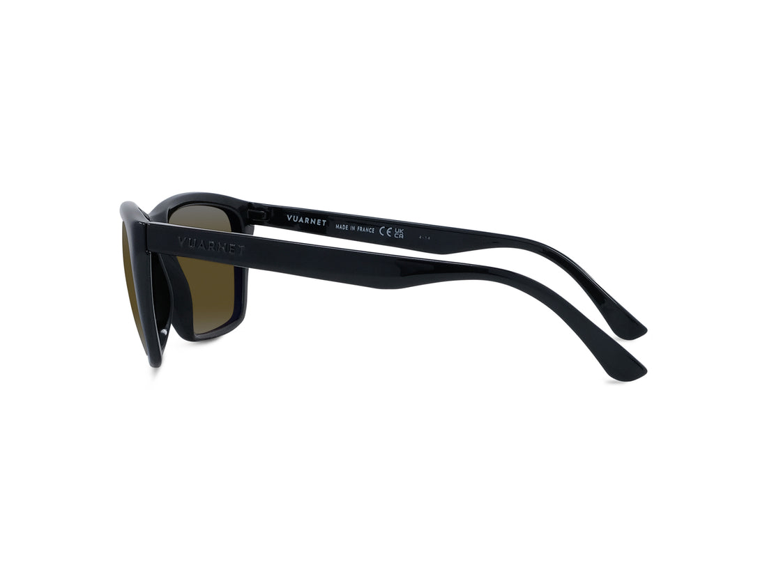 Sunglasses vuarnet legend 06 originals vu40018u 02q black rectangular masculino size 58mm - Detailed view