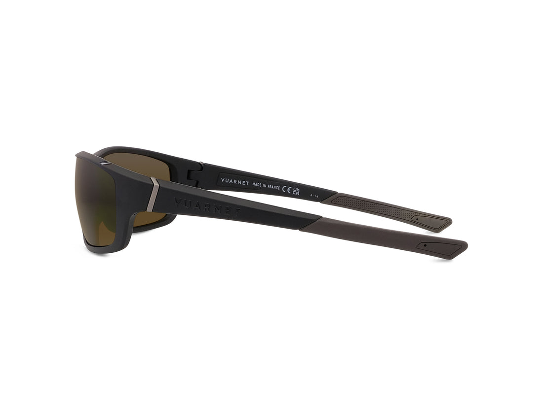 Sunglasses vuarnet racing 01 vu40020u 02q black rectangular masculino size 62mm - Detailed view