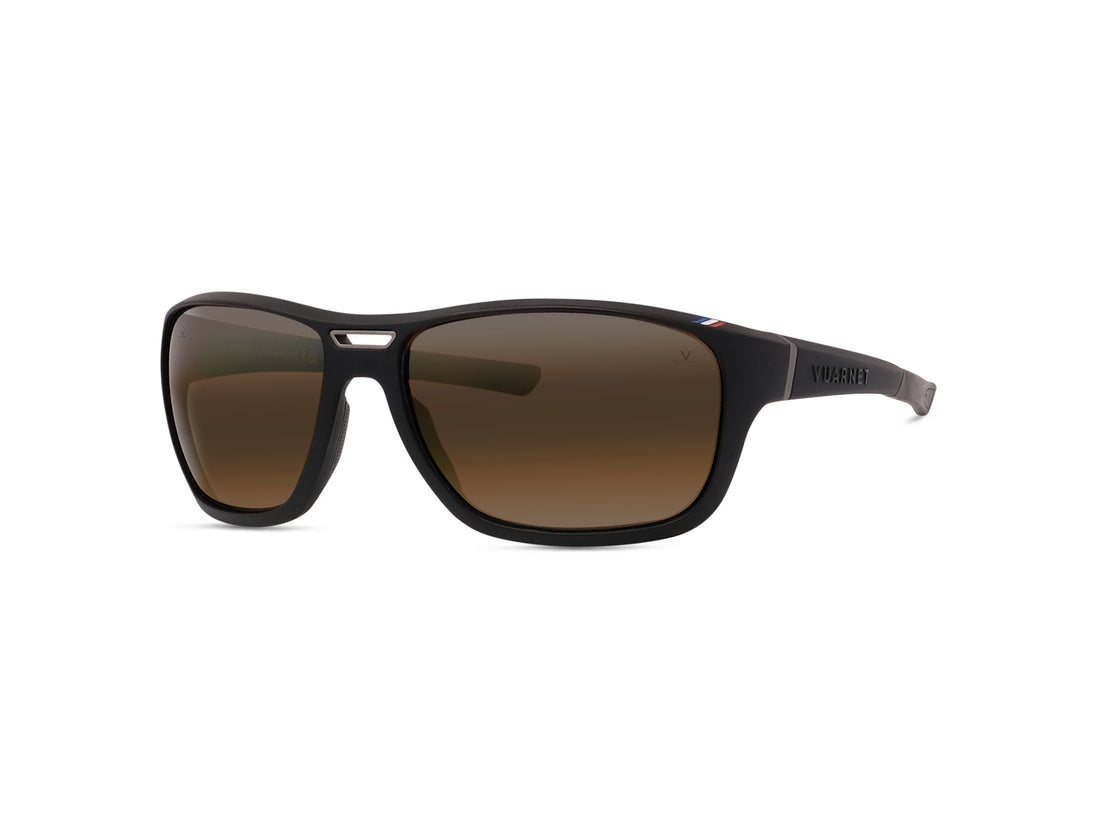 Sunglasses vuarnet racing 02 vu40021u 02g black rectangular masculino size 64mm - Main view