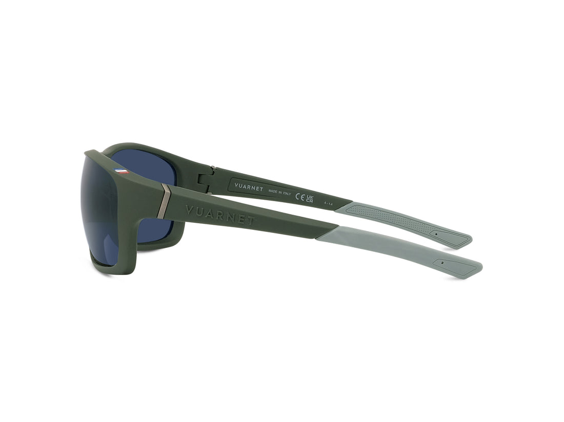 Sunglasses vuarnet racing 02 vu40021u 97d green rectangular masculino size 64mm - Detailed view