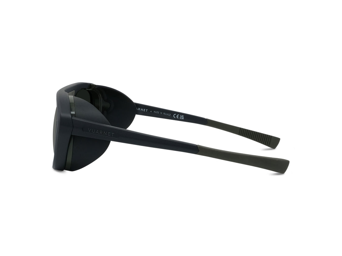 Occhiali da sole vuarnet ice 04 vu40052u 02c black round unisex taglia 53mm - Vista dettagliata