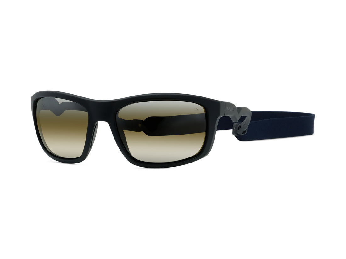 Sunglasses vuarnet racing 08 vu40116u-y 02q black rectangular masculino size 62mm - Detailed view