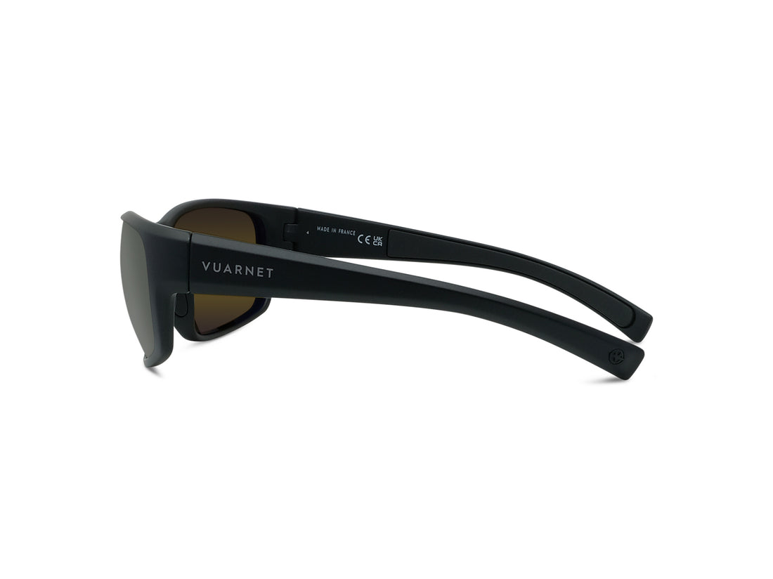 Sunglasses vuarnet racing 09 vu40117u 02q black rectangular masculino size 62mm - Detailed view