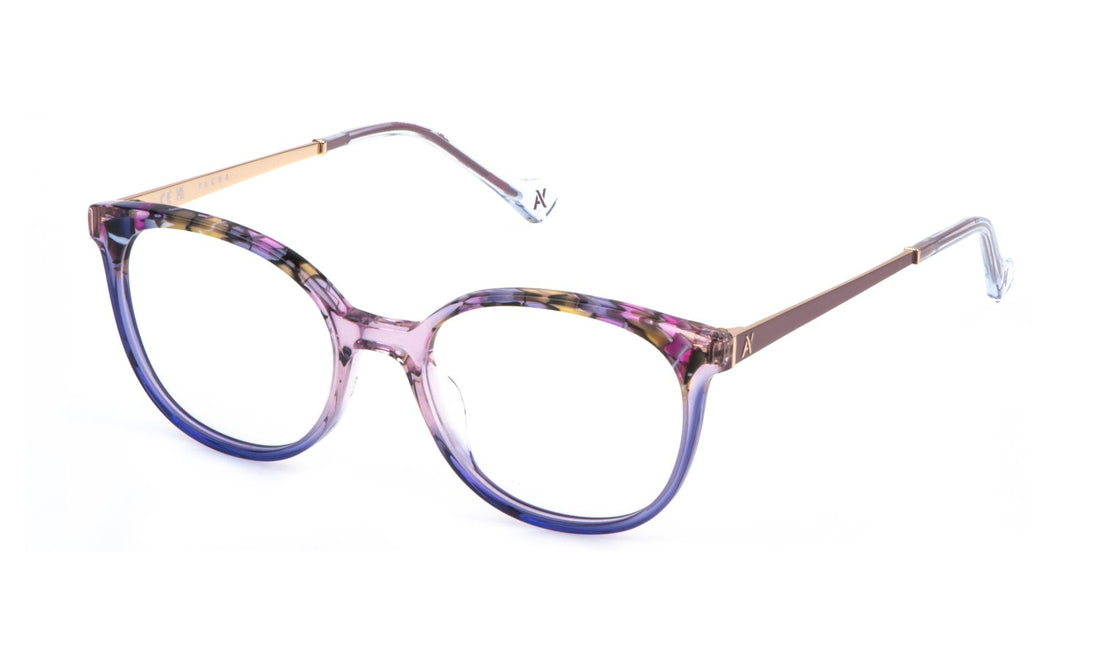 Prescription glasses yalea vya116v 06mh rosa pantos femenino size 52mm - Main view