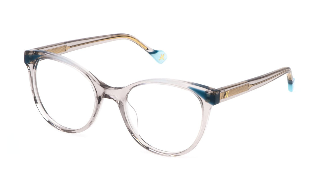 Prescription glasses yalea vya159v 7t1y beige butterfly femenino size 52mm - Main view