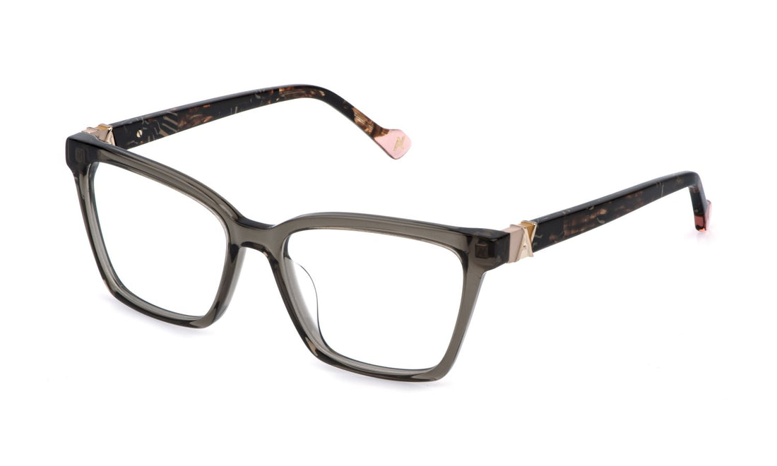 Occhiali da vista yalea vya230 07n8 marron square femenino taglia 54mm - Vista principale