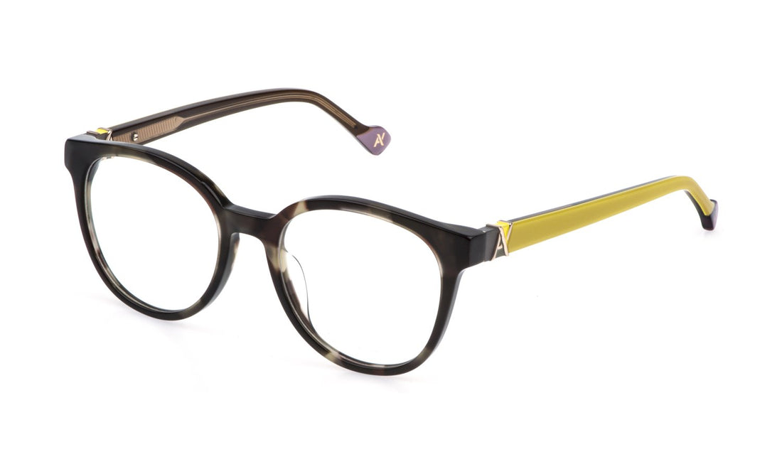 Occhiali da vista yalea vya231 092i verde pantos femenino taglia 51mm - Vista principale